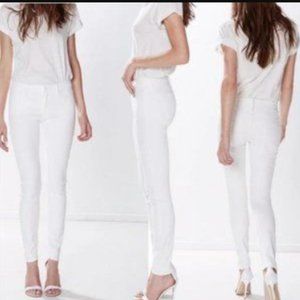 MOTHER Jeans The Looker in Glass Slipper White